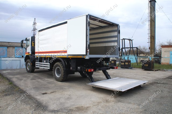 Iveco с КМУ ИМ-77 и гидробортом 5