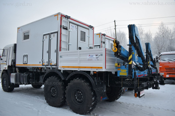 Передвижная мастерская ПАРМ с КМУ ИМ-77 на шасси Камаз 43118 3