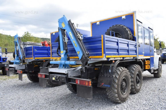 Вахтовый автобус Урал Next 4320-6952-74Е5А32Г38, 10 мест, КМУ ИМ-40Т 4