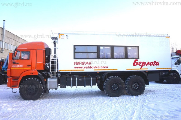 Вахтовый автобус КамАЗ 43118, 18 мест, багажный отсек 2