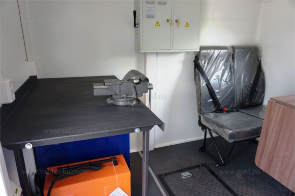 ГПА на шасси Урал Next (метан) с КМУ ИМ-50 7