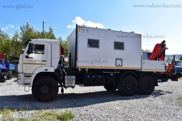 ПАРМ с КМУ ИМ-180А и с бортовой платформой на шасси Камаз 43118-3027-50 2