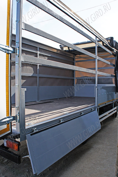 Hino 300 тент с раздвижной крышей 5