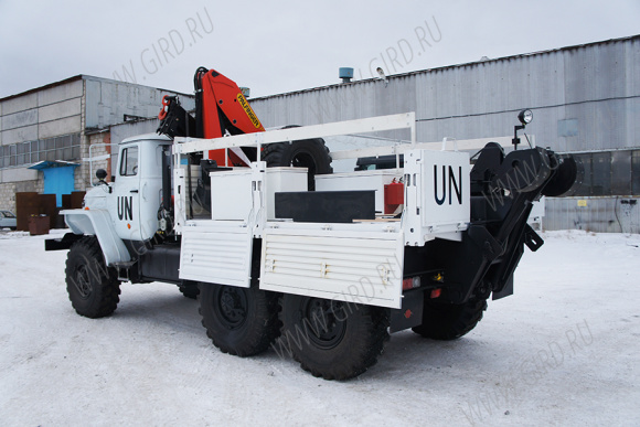 Эвакуатор Урал 4320 с КМУ Palfinger 15500 7