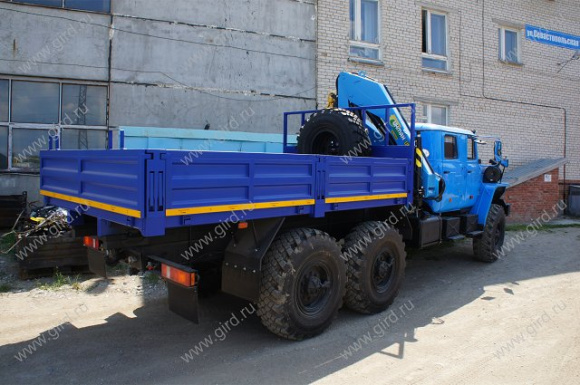 Урал 4320-1912-60 со сдвоенной кабиной и КМУ ИМ-150 3