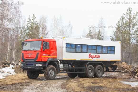Вахтовый автобус БЕРЛОГА на шасси МАЗМАН 2