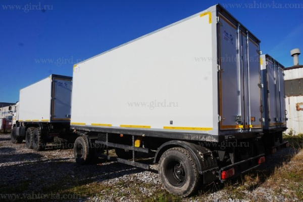 КамАЗ 43118 с прицепом на шасси Нефаз для перевозки ВВ 2