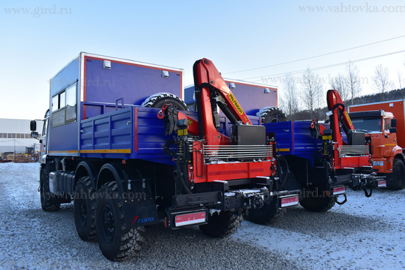 Вахтовый автобус КамАЗ 43118, 8 мест, с КМУ РК 4200А 6