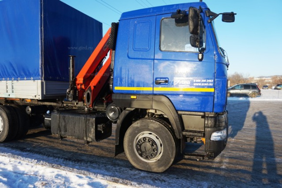 Бортовой автомобиль на шасси МАЗ с КМУ РК 11.001 2