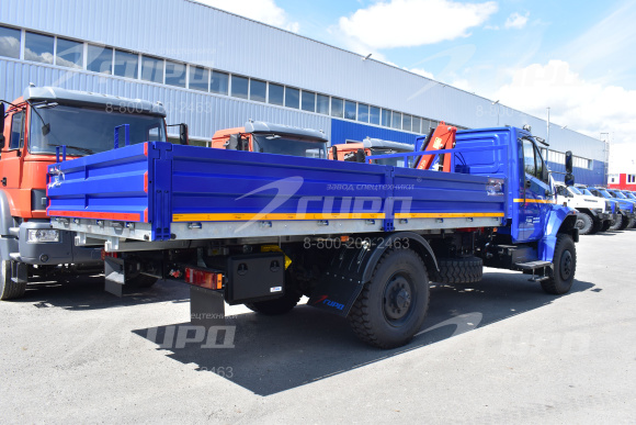 Бортовой автомобиль с КМУ ИМ 20 на шасси УРАЛ 80  3