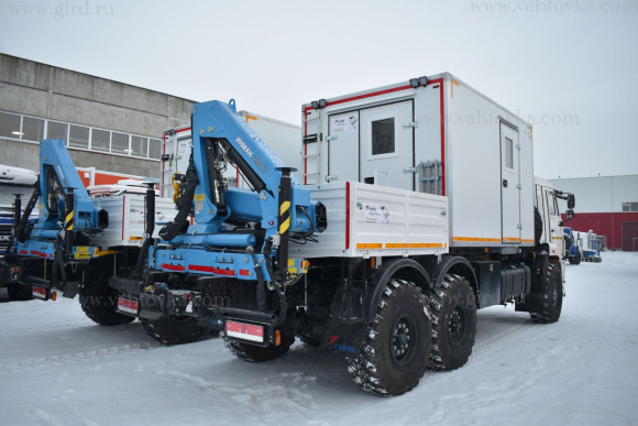 Передвижная мастерская ПАРМ с КМУ ИМ-77 на шасси Камаз 43118 5