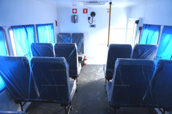 Вахтовый автобус Урал Next 14 мест с грузовым отсеком 7