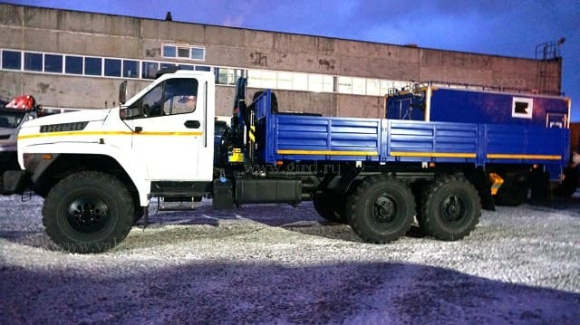 Бортовой автомобиль Урал Next с КМУ ИМ-25 3