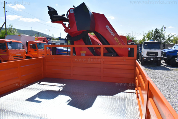 Бортовой КАМАЗ 63501 с кму ИНМАН ИМ320 3