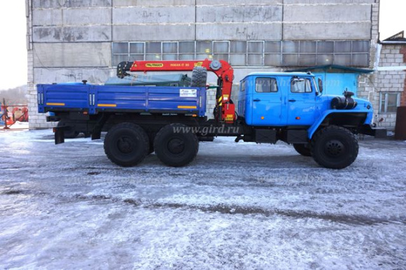 Урал 4320-1982-60М с двухрядной кабиной и КМУ ИТ-80 2