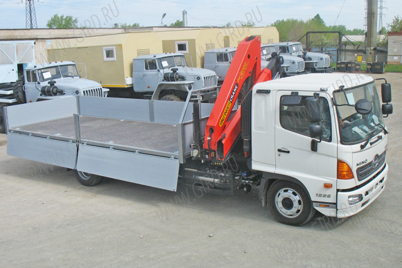 Hino 500 c манипулятором КМУ Palfinger 12000 4