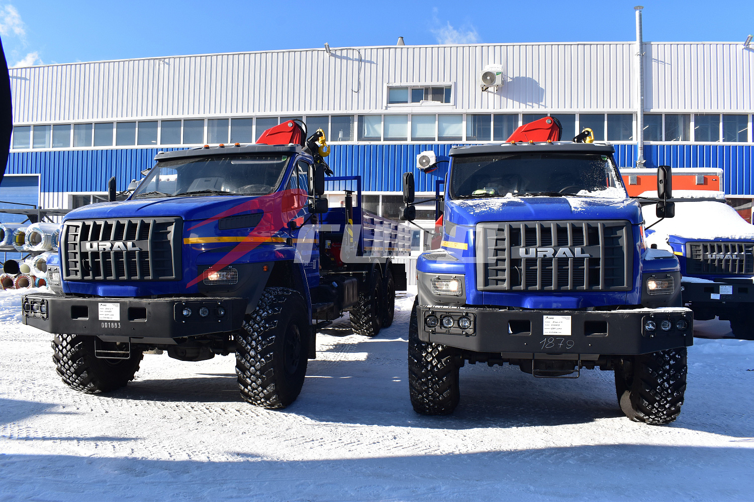 2 БОРТОЫВЫХ АВТОМОБИЛЯ с КМУ ИМ-150 N на шасси УРАЛ 4320 