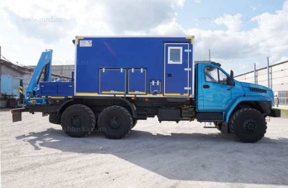 Маслостанция Урал Next 4320-6952-72Г38 с КМУ ИМ-50 2