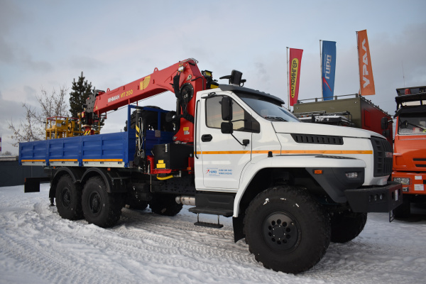 Бортовой (гальваника) с КМУ ИТ 200 (Люлька) на шасси УРАЛ 4320-6958-72Е5И06