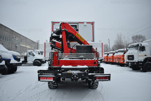 Вахтовый автобус КамАЗ 43118, 14 мест, с КМУ РК 4200 9