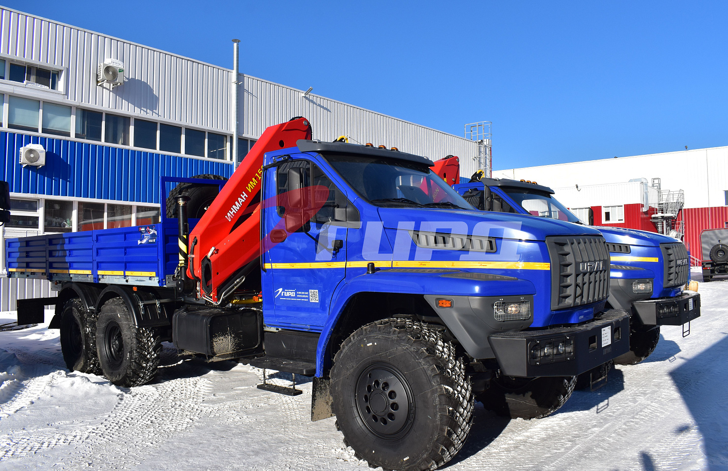 2 БОРТОЫВЫХ АВТОМОБИЛЯ с КМУ ИМ-150 N на шасси УРАЛ 4320 