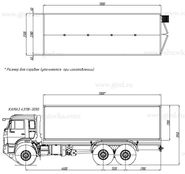 Изотермический фургон КамАЗ 43118 Изотермический фургон КамАЗ 43118
