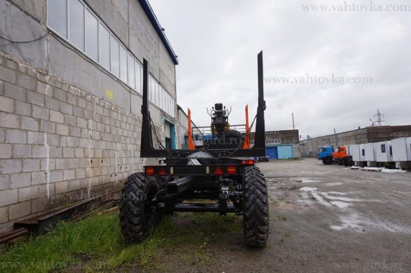 Лесовоз Урал 43204-1112-72 Е5 с прицепом-роспуском и ГМ VM-10 L74 3