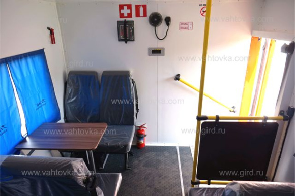 Вахтовый автобус Урал 4320 с КМУ ИТ-80 6