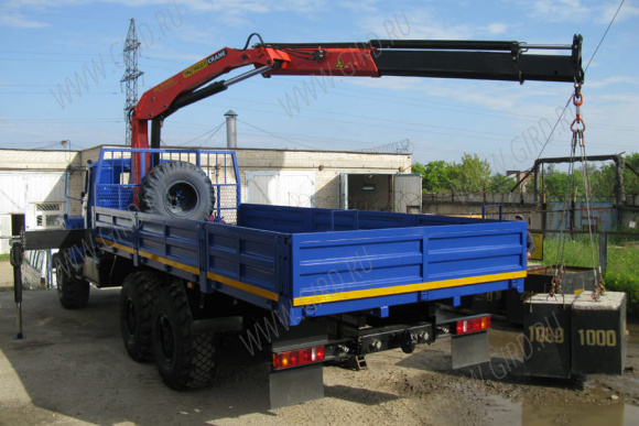 Бортовой автомобиль Урал 4320 с КМУ Palfinger 15500 2