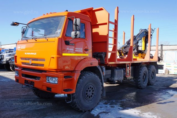 Сортиментовоз КамАЗ 43118-3027-46 с гидроманипулятором VM10L74M 2