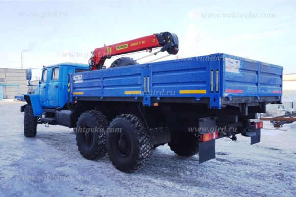 Урал 4320-1982-60М с двухрядной кабиной и КМУ ИТ-80 4