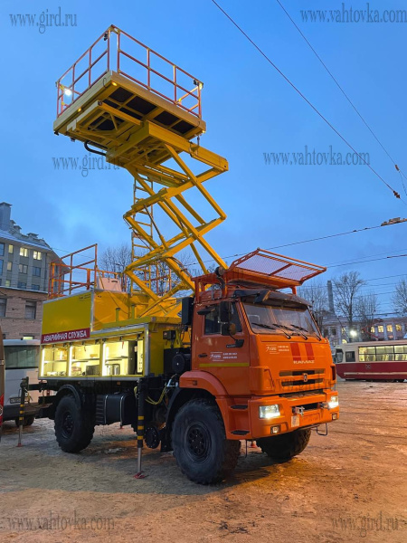 Автомобиль аварийной службы с комбинированным ходом ТСПП-ГИРД на шасси Камаз 43502 Автомобиль аварийной службы с комбинированным ходом ТСПП-ГИРД на шасси Камаз 43502