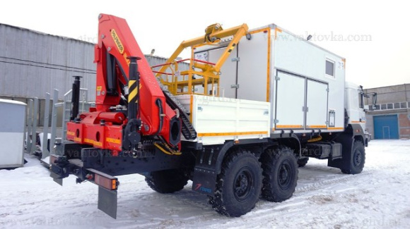 Маслостанция Урал 4320-4972-85 с КМУ ИМ-150N 2