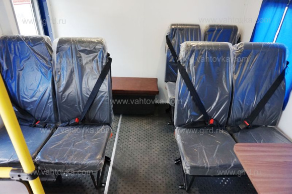 Вахтовый автобус Урал Next с КМУ ИМ-25 6