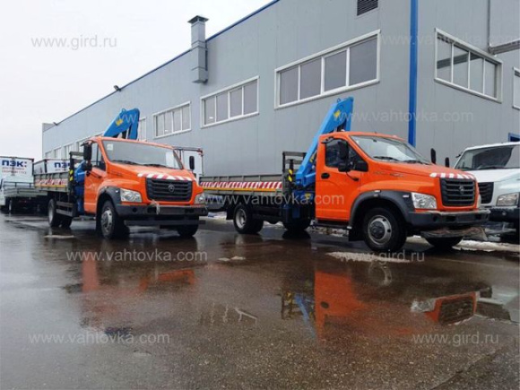 Бортовой автомобиль ГАЗ Next с КМУ ИМ-50 4