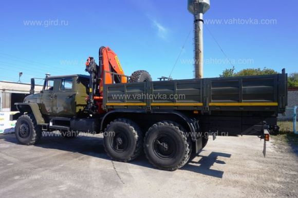 Урал 4320-1982-60М с двухрядной кабиной и КМУ РК 23500 4