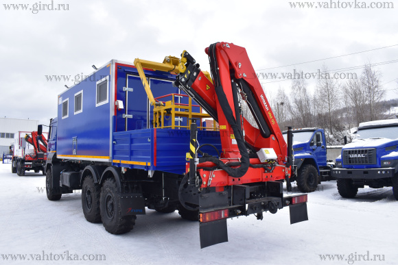ПАРМ с КМУ ИНМАН ИМ 95 с люлькой на шасси Урал 4320-4972-80Е5 10