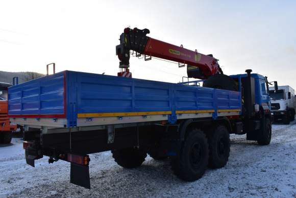 Бортовой автомобиль на базе Урал 4320 (метан) с КМУ ИТ-150 4