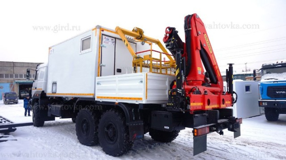 Маслостанция Урал 4320-4972-85 с КМУ ИМ-150N 4