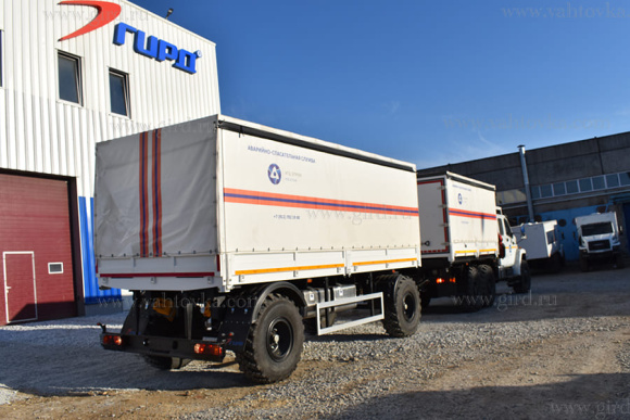 Бортовой автомобиль Урал Next с двухрядной кабиной с КМУ РК-17001А 2