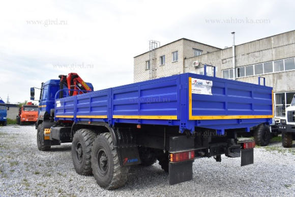 Бортовой автомобиль на шасси Урал 4320 с КМУ PK 7.001 4