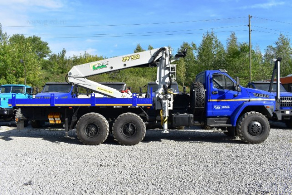 Бортовой автомобиль на шасси Урал Next с КМУ ИФ-300 5