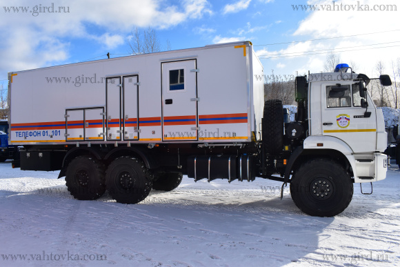 Аварийно-спасательный автомобил для МЧС на шасси Камаз 43118