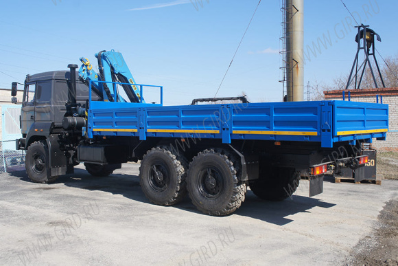 Бортовой автомобиль Урал 4320-4972-80М с КМУ ИМ-95 4