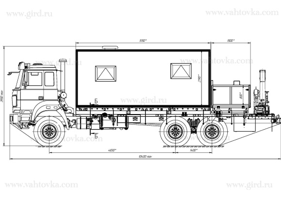 Передвижная мастерская с КМУ на шасси Урал 4320-4952-82Е5А33 2