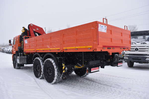 Бортовой автомобиль с КМУ ИМ-320 на шасси КАМАЗ 43118 3