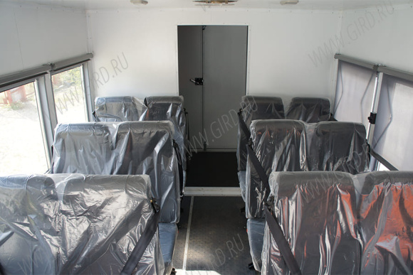 Вахтовый автобус КамАЗ 43502-3036-45 (14 мест) с грузовым отсеком 8