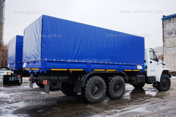 Бортовой автомобиль Урал Next, тентованный, с КМУ ИМ-25 4