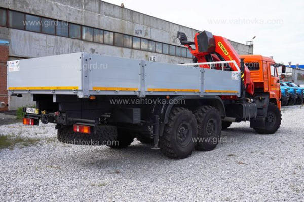 Бортовой автомобиль КамАЗ 43118 с КМУ ИМ-320 2