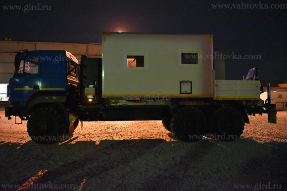ПАРМ на базе Урал 4320 с бортовой платформой и КМУ ИМ-25 (метан) 3